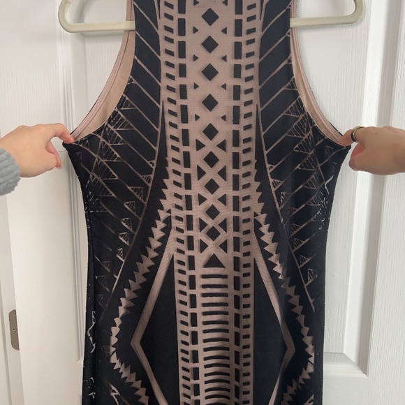 Geometric Print Sleeveless Maxi Dress | Modern Statement - Picture 4 of 4